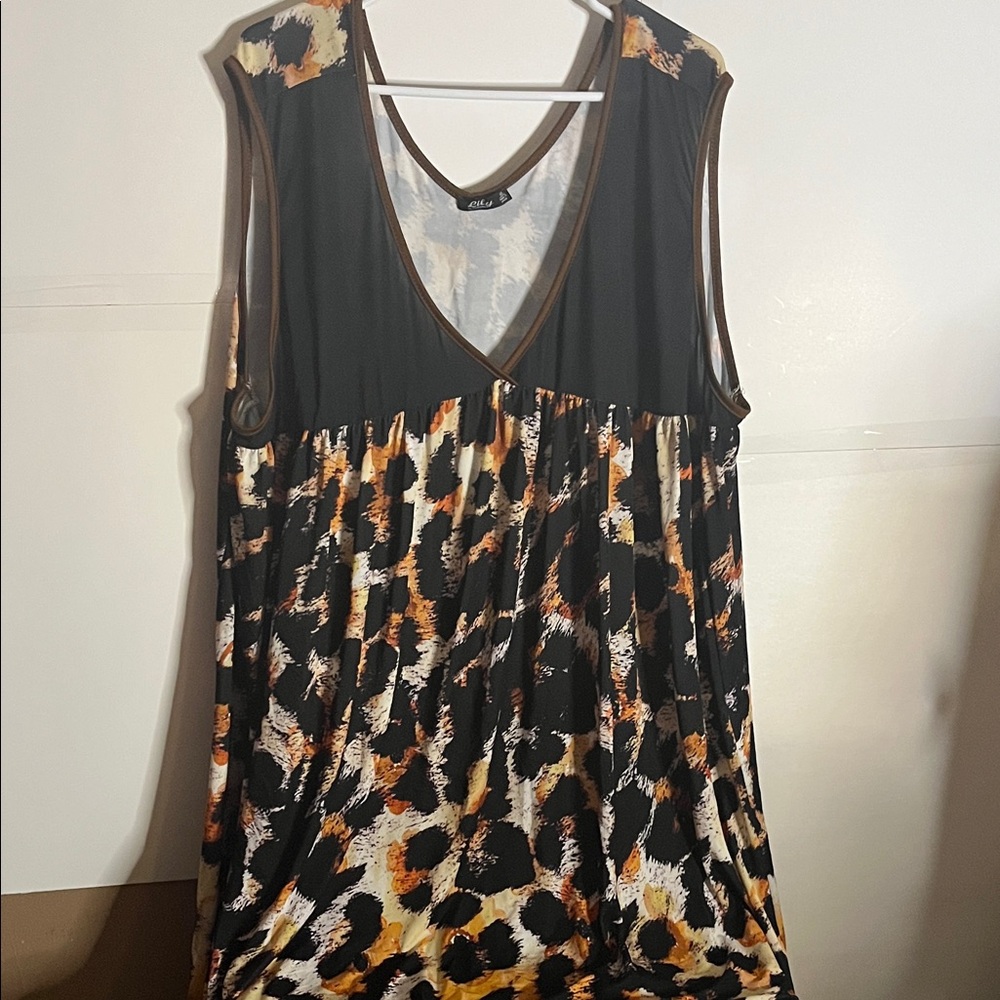 😄Plus size tunic animal print 4X sleeveless